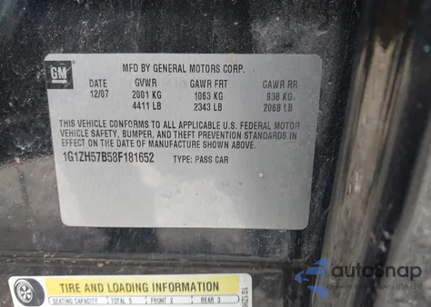 2008 Chevrolet Malibu Lt z USA, uszkodzony, nr VIN 1G1ZH57B58F181652